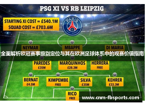 全面解析欧冠赛事级别定位与其在欧洲足球体系中的观赛价值指南